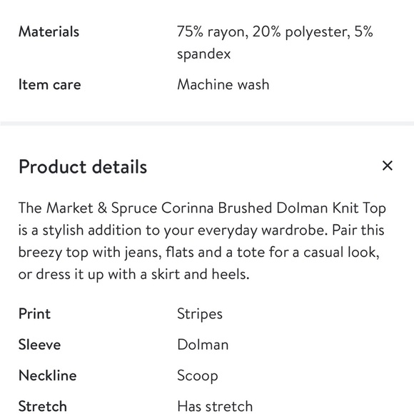 Market & Spruce Knit Top Size: M - Picture 11 of 12